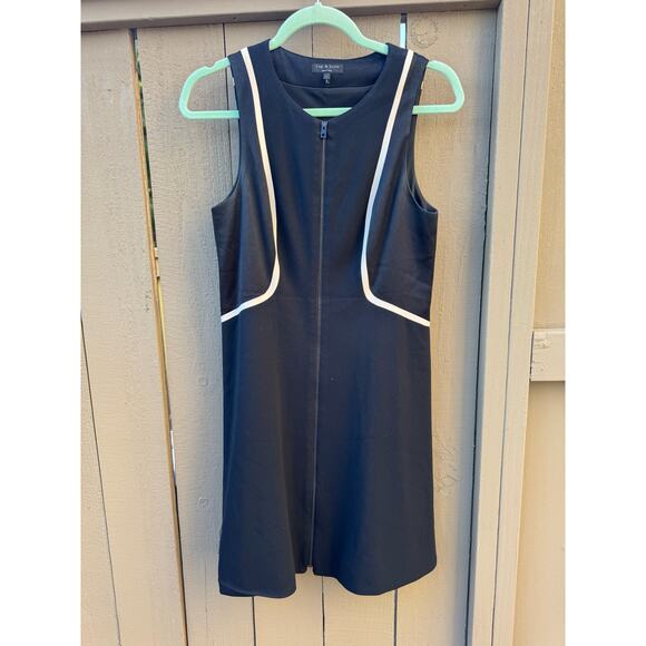 Rag & Bone Black Andrea Front Zip Black Dress - Picture 3 of 13